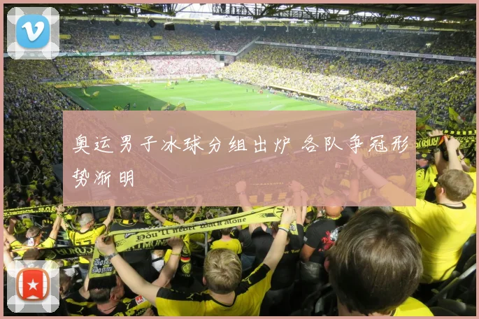 奥运男子冰球分组出炉 各队争冠形势渐明